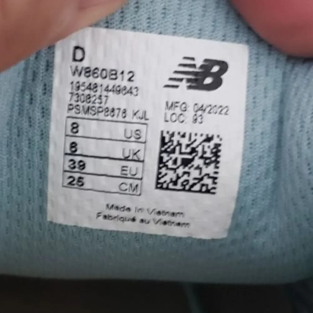 New Balance Women's Fresh Foam X 860 V12 Running Shoe W860B12 Blue Size 8D